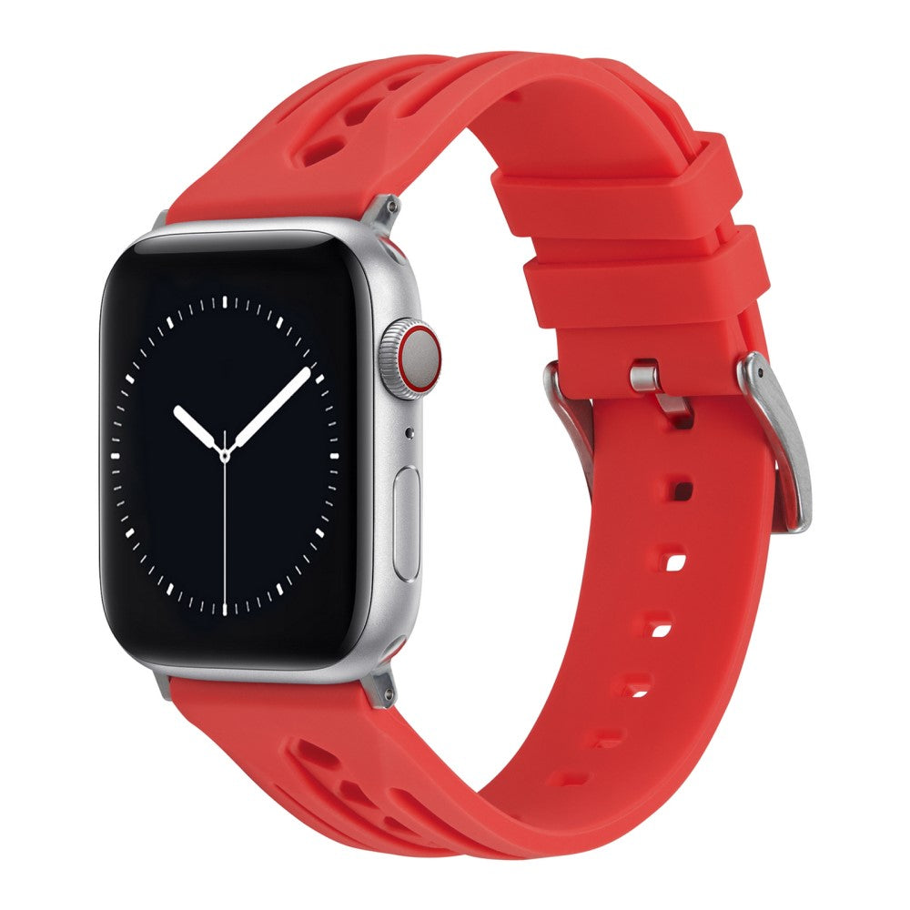 Mega Pleasant Apple Smartwatch Silicone Universel Strap - Red#serie_11