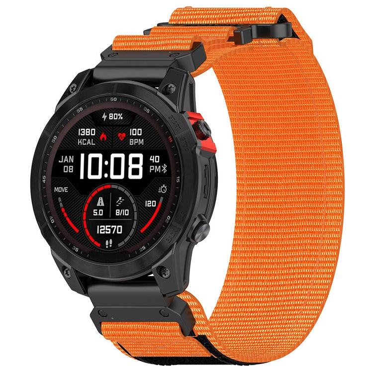 Mega Reliable Garmin Smartwatch Nylon Universel Strap - Orange#serie_2