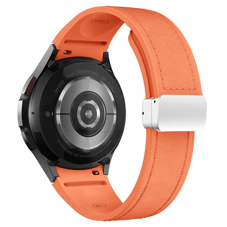 Very Durable Samsung Smartwatch Pu Leather Universel Strap - Orange#serie_11