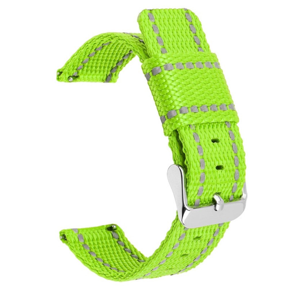 Huawei Watch GT 3 42mm / Watch GT 3 Pro 43mm Wrist Strap 20mm Texture Nylon Watch Strap - Light Green / Reflective Strip#serie_23