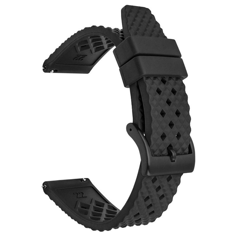 Mega Strong Smartwatch Silicone Universel Strap - Black#serie_8