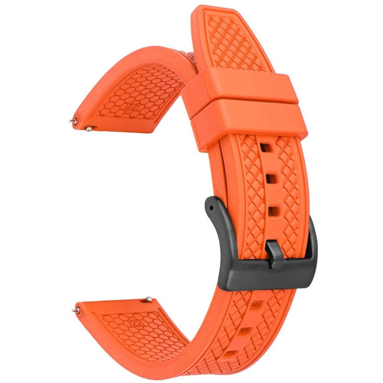 Huawei Watch GT 4 46mm / GT 4 Pro 22mm Replacement band Fluorubber Watch Strap - Orange+Black Buckle#serie_12