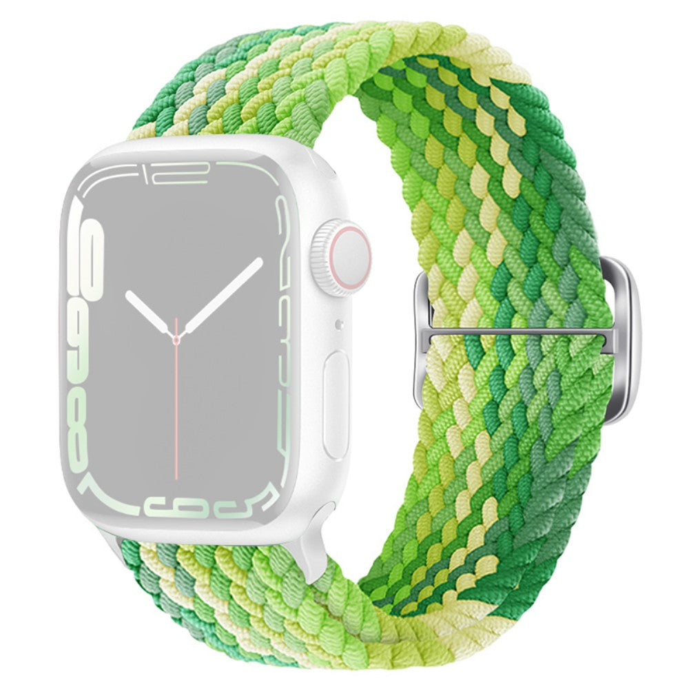 Apple Watch Ultra 2 Ultra 49mm / 9 8 7 45mm / 6 5 4 SE (2023) SE (2022) SE 44mm / 3 2 1 42mm Strap Nylon Braided Watch band  - Lime#serie_18