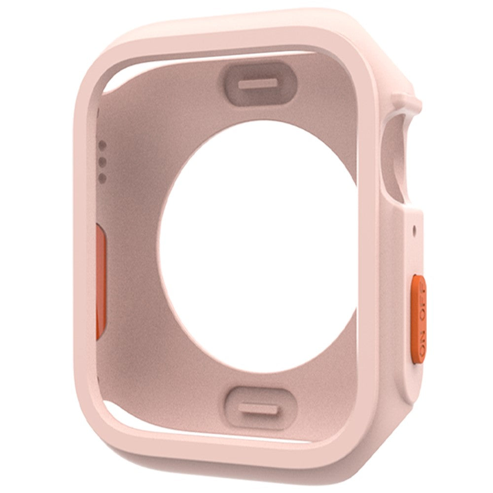 Apple Watch Series 4 / 5 / 6 / SE / SE (2022) 44mm / 7 / 8 / 9 45mm Drop Protection Flexible Watch Frame Case - Pink#serie_2