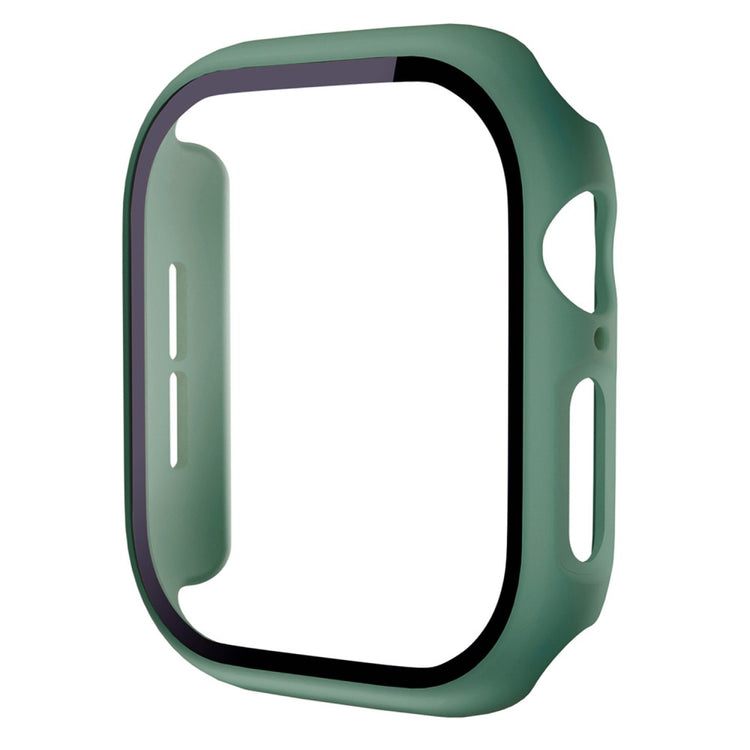 Apple Watch Series 10 46mm Protective Case All-Around Hard Bump Resistant Watch Cover with Tempered Glass Film - Green#serie_18