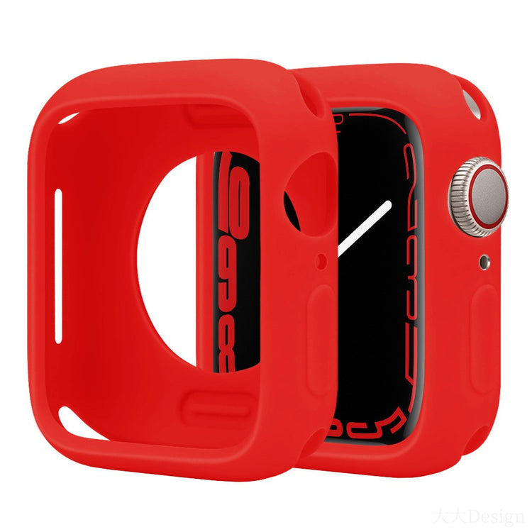 Apple Watch Series 10 46mm Silicone Protective Case Candy Color Shockproof Watch Cover - Red#serie_4