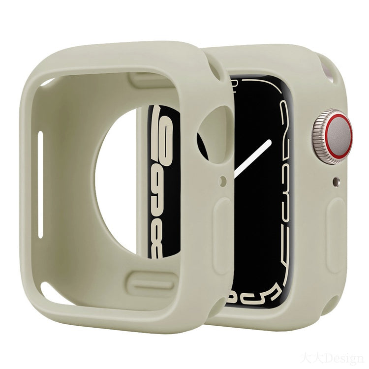Apple Watch Series 10 46mm Silicone Protective Case Candy Color Shockproof Watch Cover - Antique White#serie_5