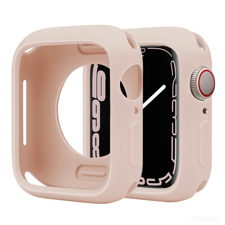 Apple Watch Series 10 46mm Silicone Protective Case Candy Color Shockproof Watch Cover - Pink Sand#serie_7