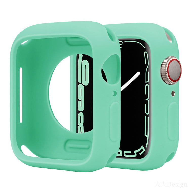 Apple Watch Series 10 46mm Silicone Protective Case Candy Color Shockproof Watch Cover - Mint Green#serie_11
