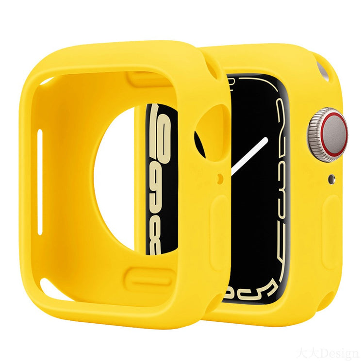 Apple Watch Series 10 46mm Silicone Protective Case Candy Color Shockproof Watch Cover - Yellow#serie_15