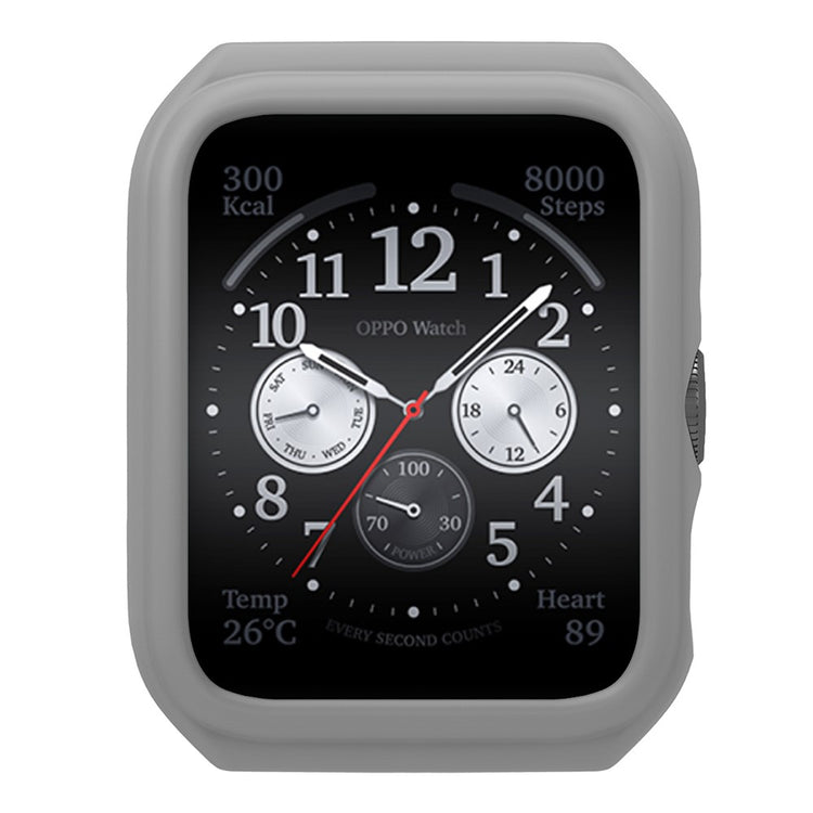 Silikone Universal Bumper passer til Oppo Watch 4 Pro / Oppo Watch 3 Pro - Sølv#serie_5