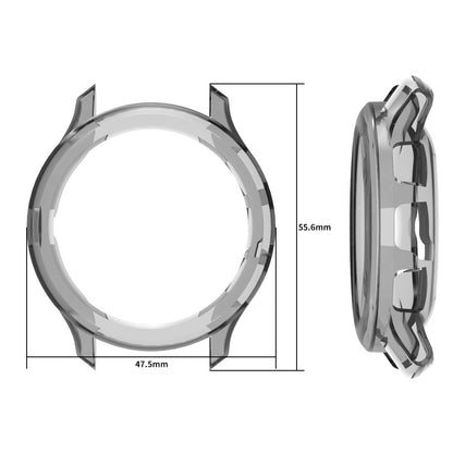 Garmin Venu 3 Watch Case Hollow Flexible Frame Half Protective Cover - Transparent Blue#serie_4