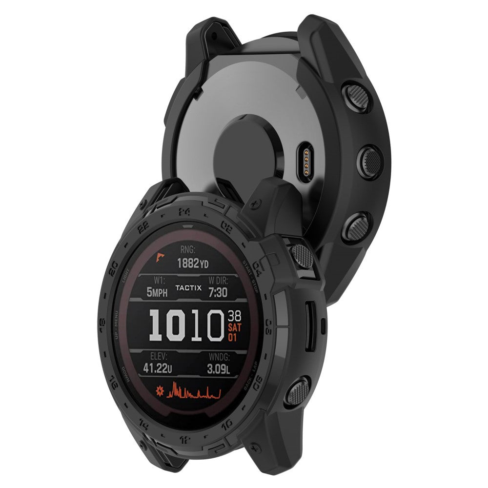 Beskyttende Silikone Bumper passer til Garmin Tactix 7 - Sort#serie_1