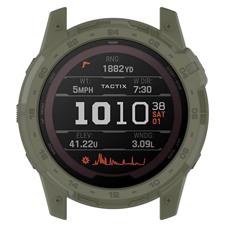 Beskyttende Silikone Bumper passer til Garmin Tactix 7 - Grøn#serie_3