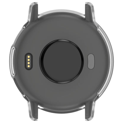 Rigtigt Fint Cover med Skærmbeskytter i Silikone og Glas passer til Garmin Vivoactive 5 - Gennemsigtig#serie_5