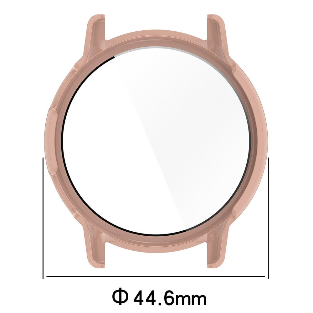 Garmin Vivoactive / Garmin Active 5 Hard Bump Resistant Bumper Case with Tempered Glass Screen Protector Watch Case Cover - Transparent#serie_5