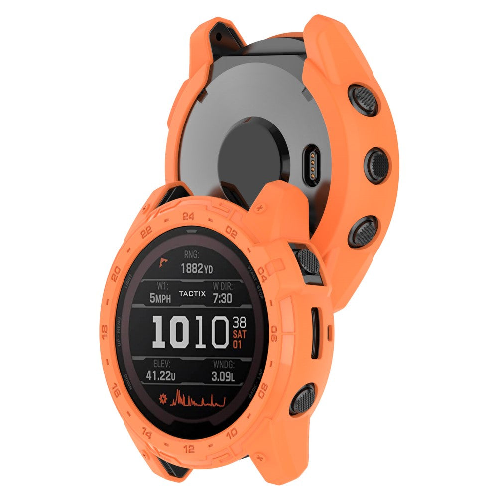 Fleksibel Silikone Bumper passer til Garmin Tactix 7 - Orange#serie_1