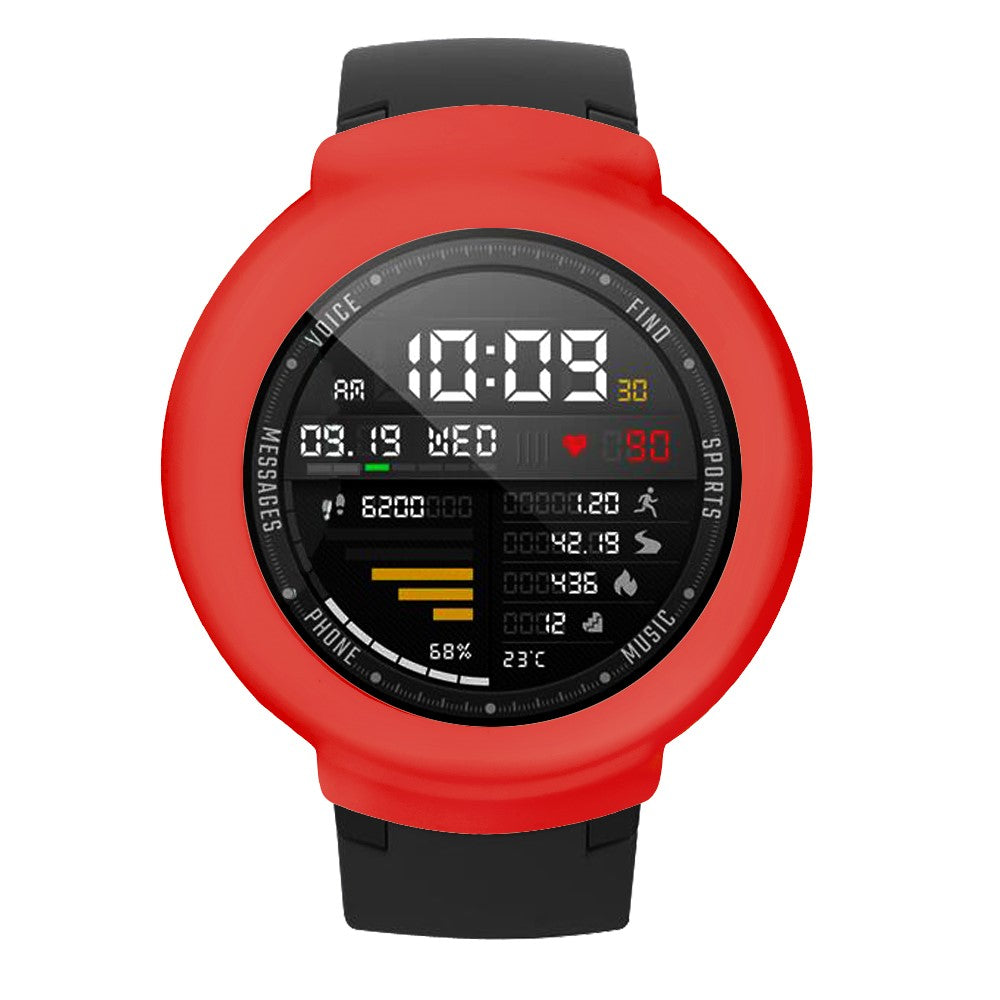 Beskyttende Silikone Universal Bumper passer til Amazfit Verge / Amazfit Verge Lite - Rød#serie_5