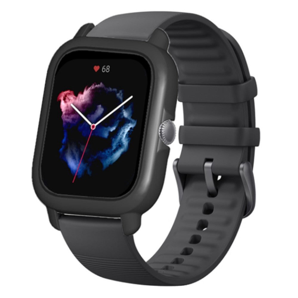 Hårdt Silikone Bumper passer til Amazfit GTS 3 - Sort#serie_6