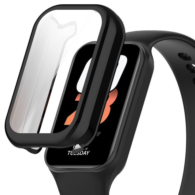 Rigtigt Fed Silikone Cover passer til Xiaomi Smart Band 8 - Sort#serie_1