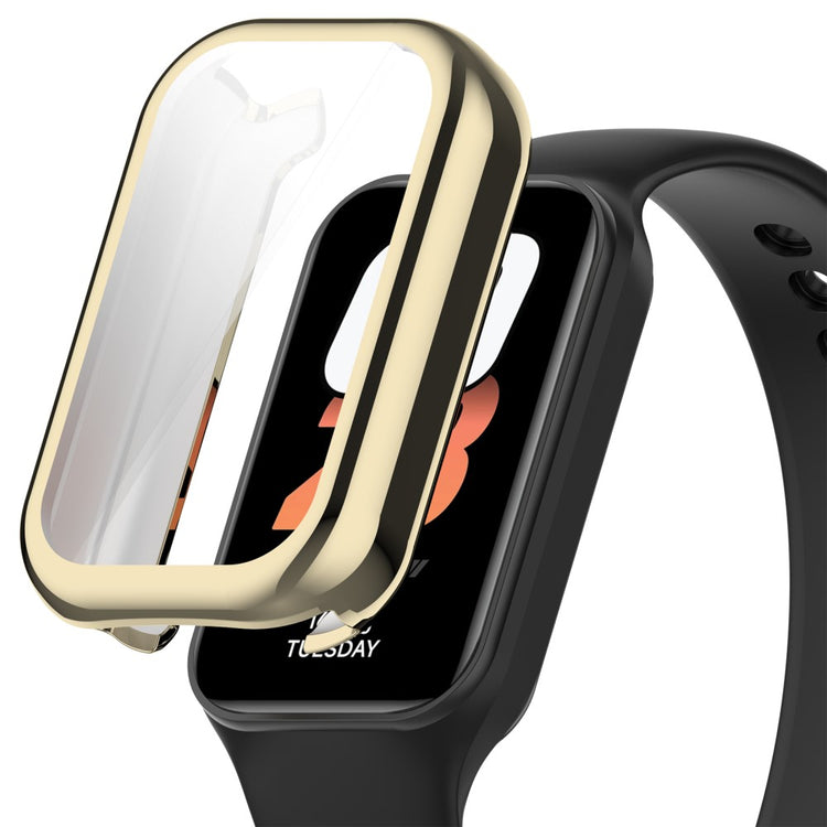 Rigtigt Fed Silikone Cover passer til Xiaomi Smart Band 8 - Guld#serie_2