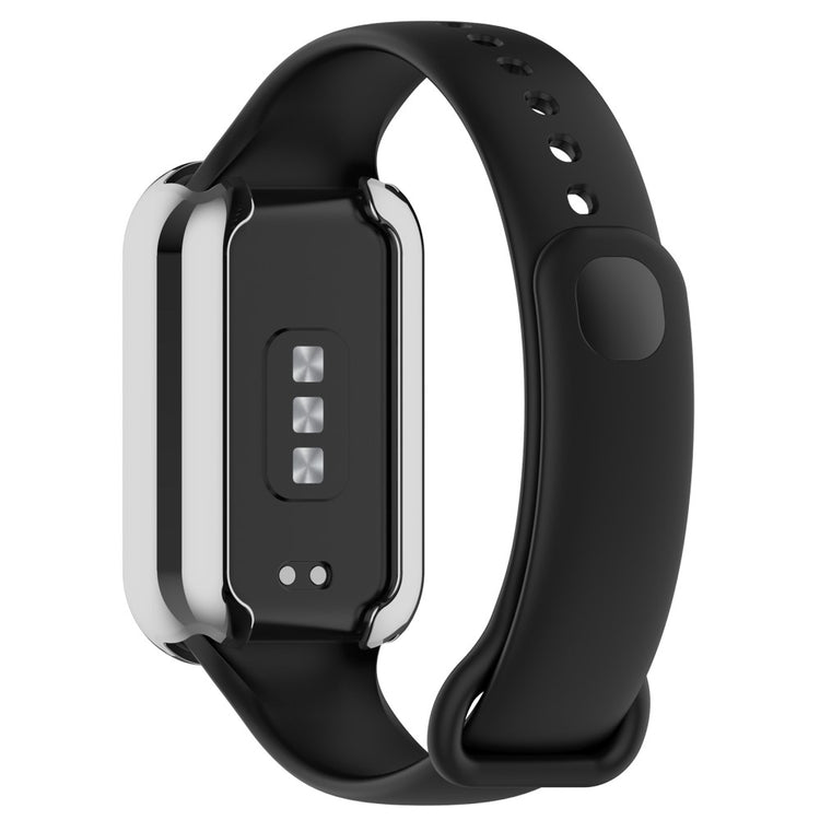 Rigtigt Fed Silikone Cover passer til Xiaomi Smart Band 8 - Sølv#serie_7