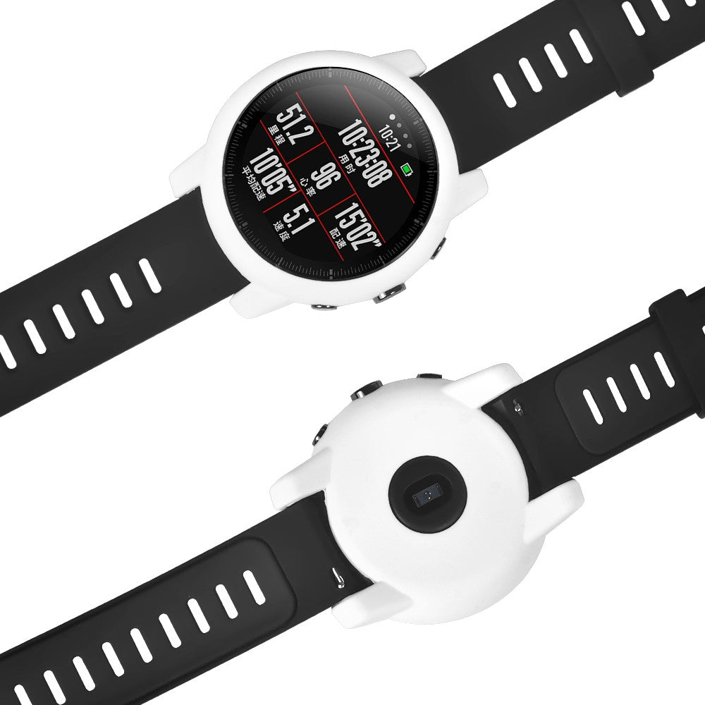 Beskyttende Silikone Bumper passer til Amazfit Stratos 2 \ 2s - Hvid#serie_1