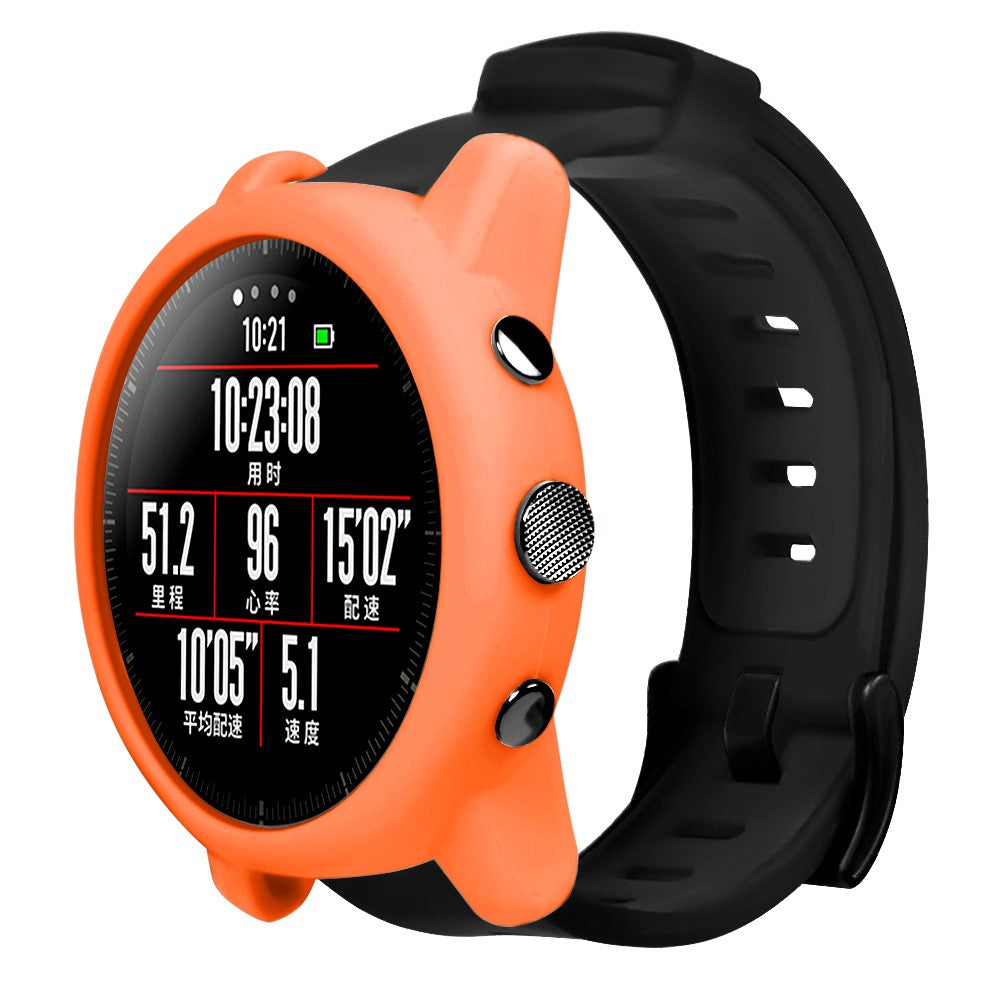 Beskyttende Silikone Bumper passer til Amazfit Stratos 2 \ 2s - Orange#serie_2