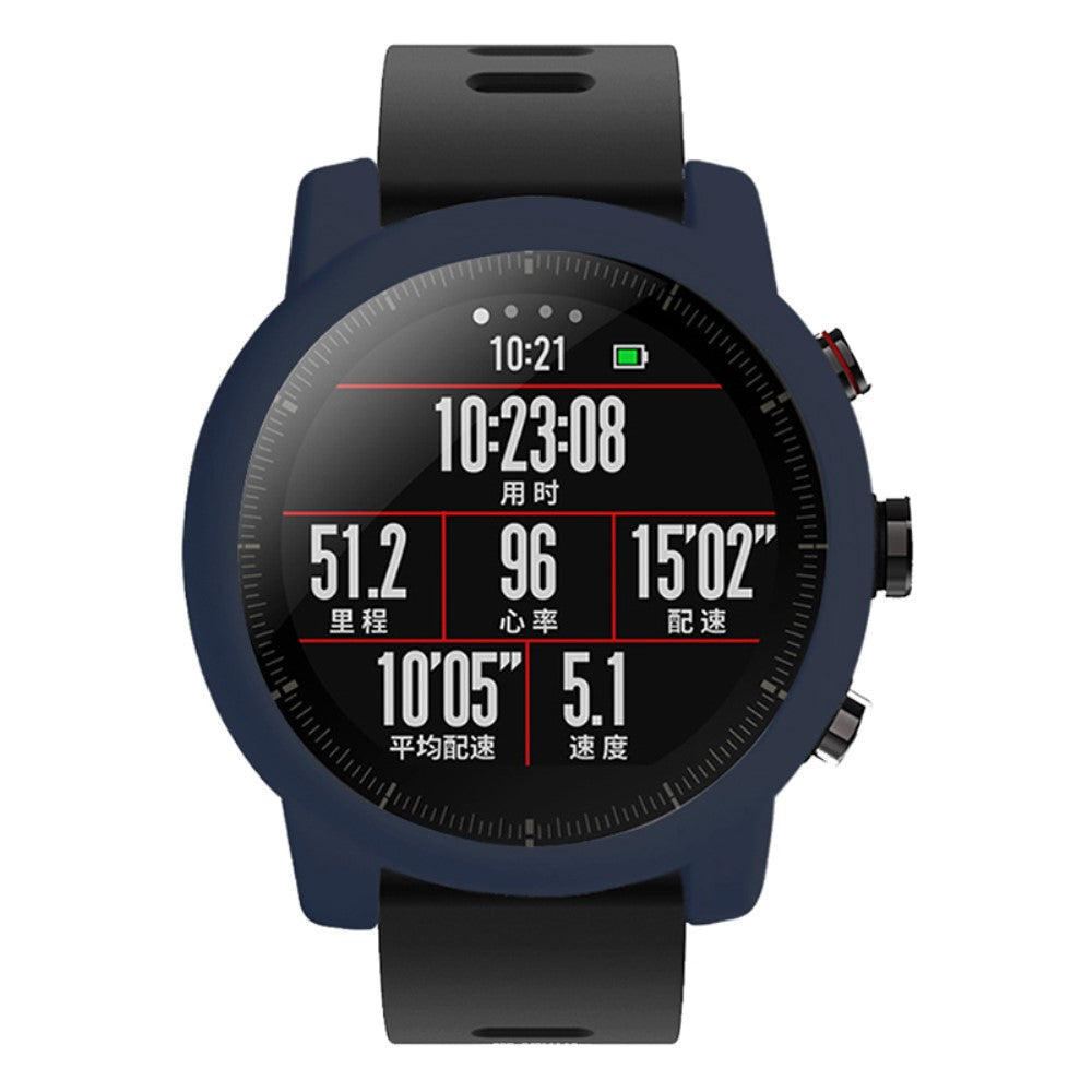 Beskyttende Silikone Bumper passer til Amazfit Stratos 2 \ 2s - Blå#serie_8