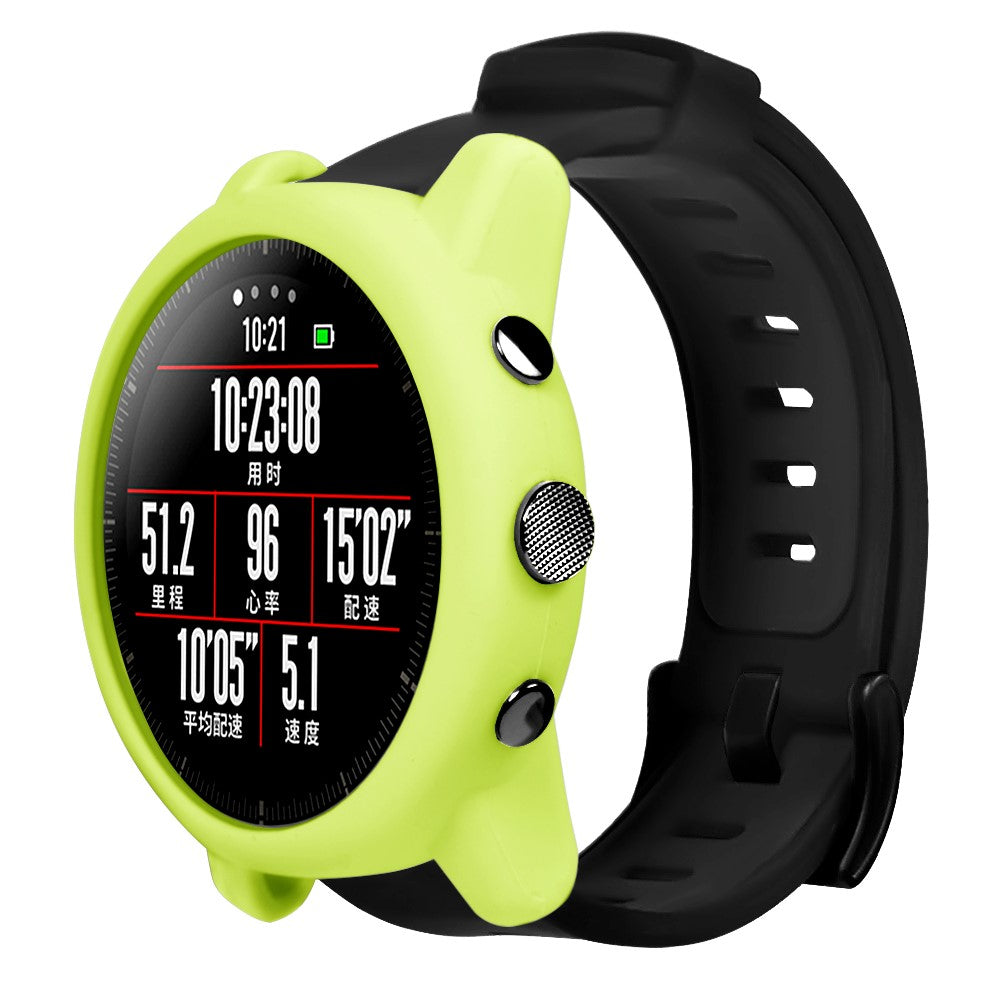 Beskyttende Silikone Bumper passer til Amazfit Stratos 2 \ 2s - Grøn#serie_9