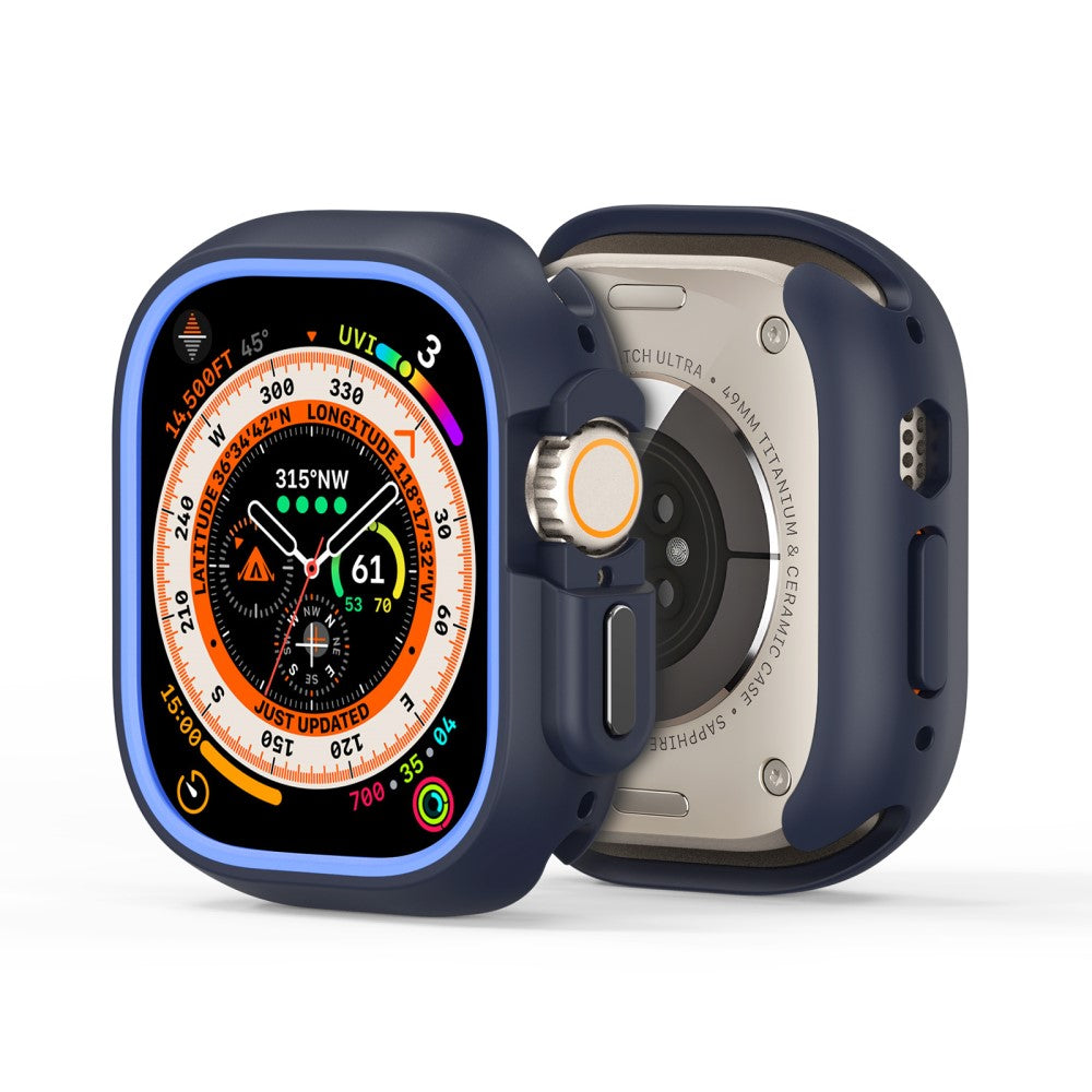Alle Tiders Silikone Cover passer til Apple Watch Ultra 2 / Apple Watch Ultra - Blå#serie_3
