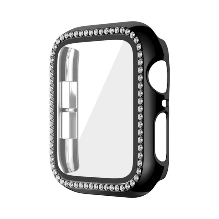 Super Sejt Rhinsten Og Glas Universal Rem passer til Apple Smartwatch - Sort#serie_2