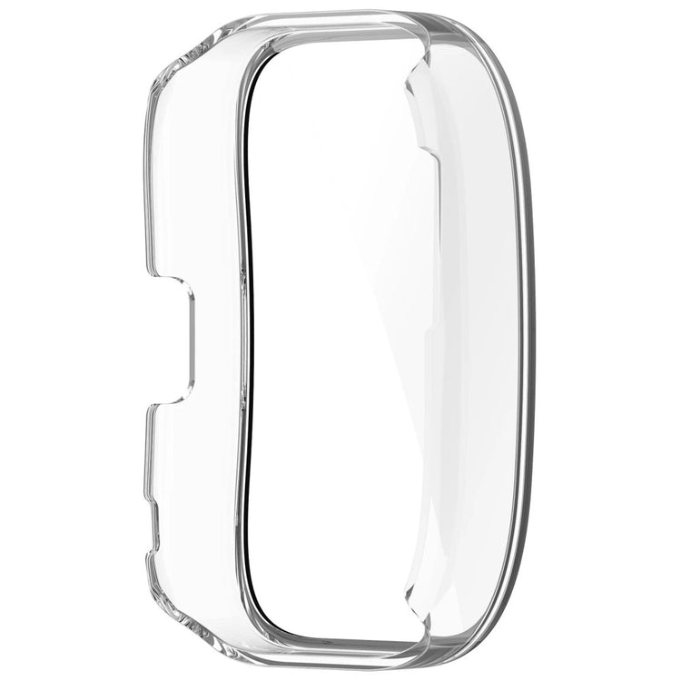 Vildt Fed Cover med Skærmbeskytter i Glas passer til Amazfit Bip 5 - Gennemsigtig#serie_4
