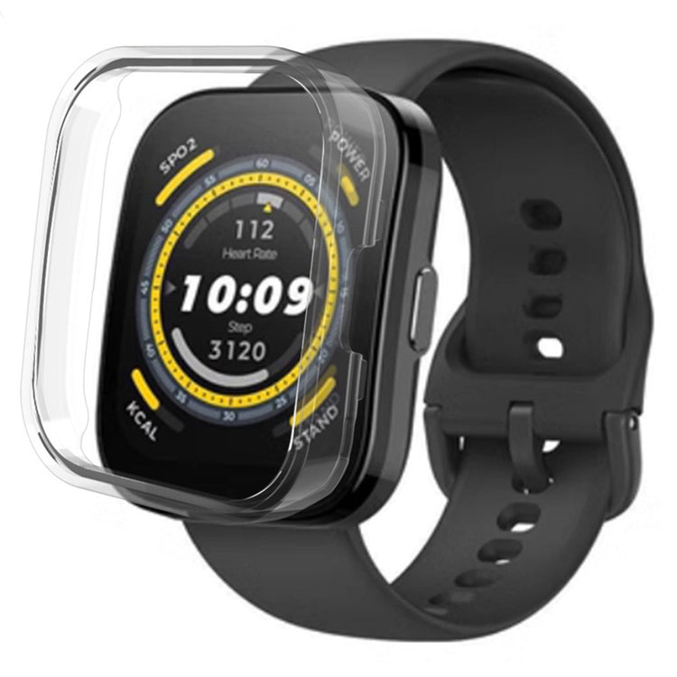 Rigtigt Fed Silikone Cover passer til Amazfit Bip 5 - Gennemsigtig#serie_4