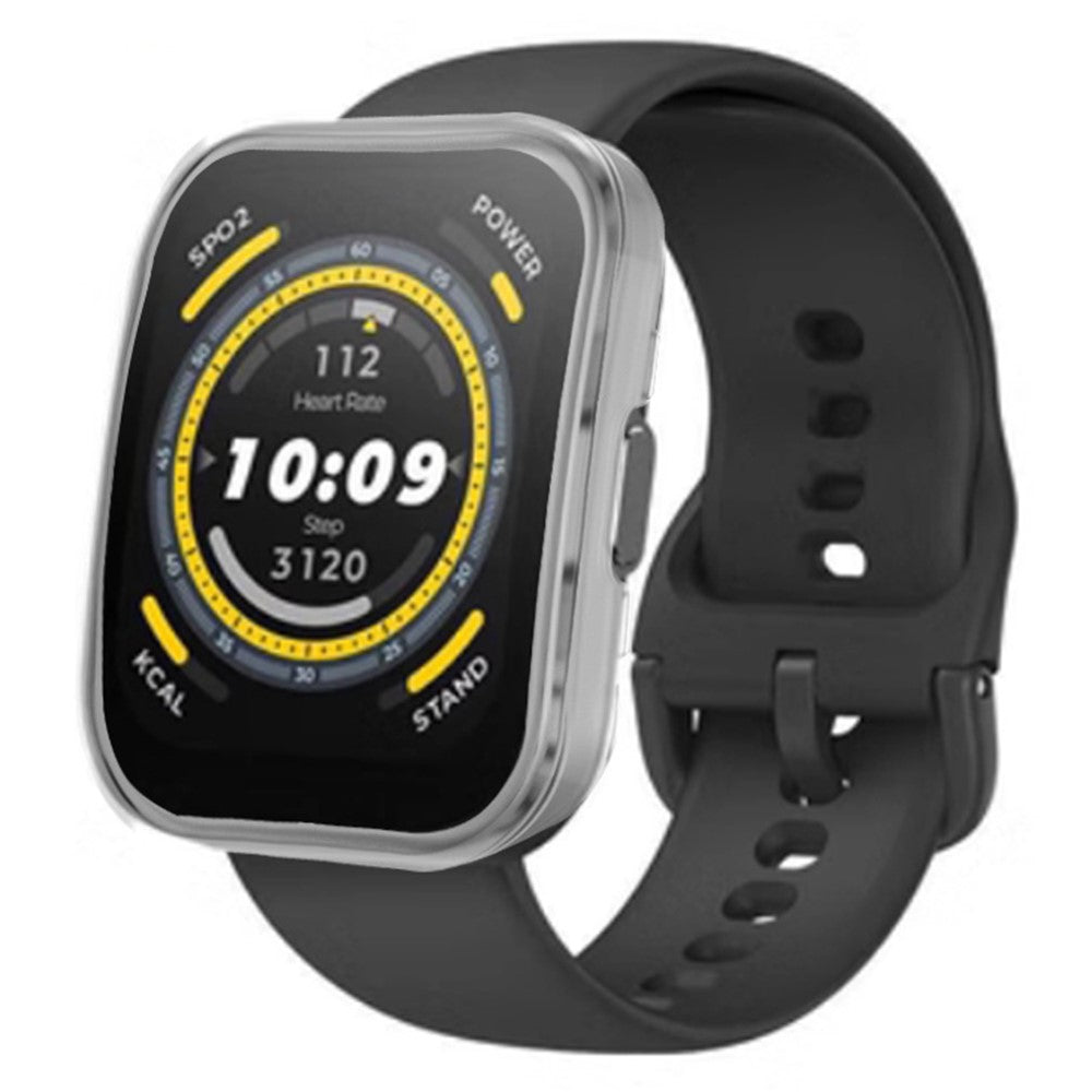 Rigtigt Fed Silikone Cover passer til Amazfit Bip 5 - Gennemsigtig#serie_4