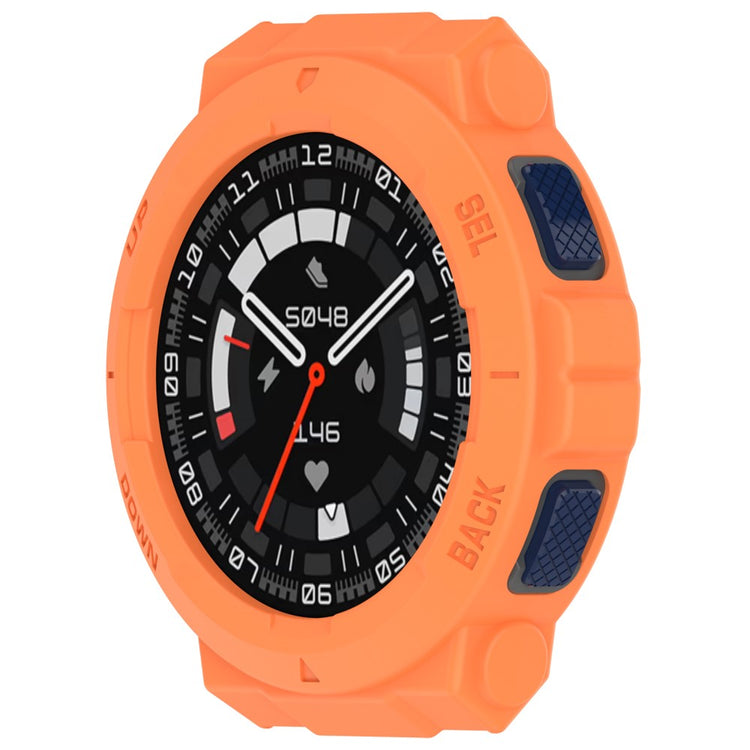 Beskyttende Silikone Bumper passer til Amazfit Active Edge - Orange#serie_2