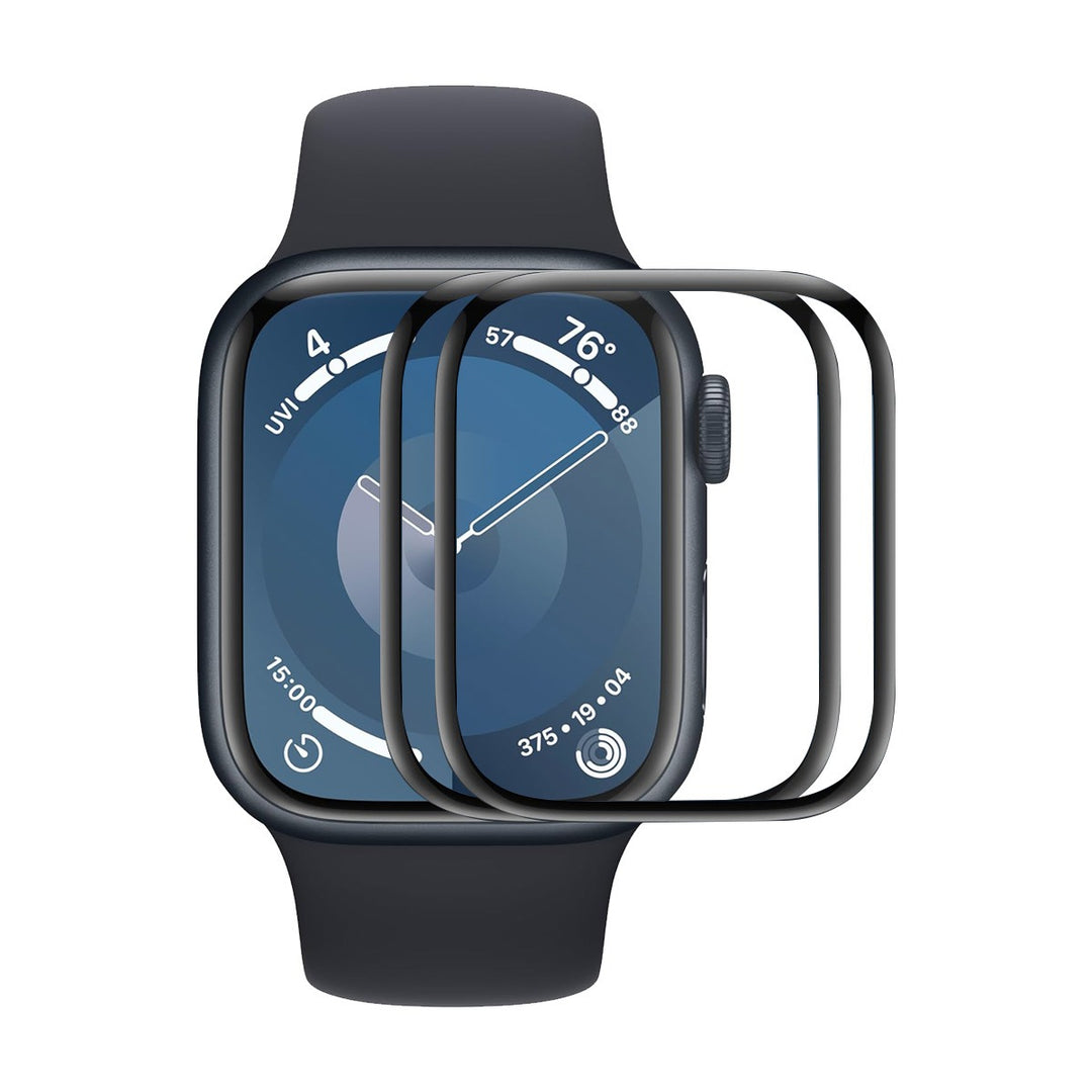 Apple Watch Series 10 42mm ENKAY HAT PRINCE 2-pack Screen Protector 3D Curved Bump Resistant and Pliable Ultra Clear Film - Transparent#serie_1