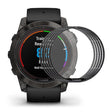 5stk Garmin Fenix 7X Pro Silikon 3D Kurvet Skjermbeskyttelse
