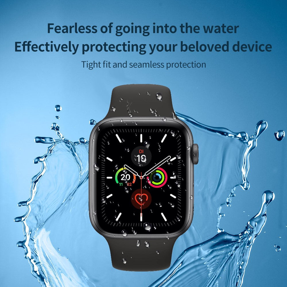 Rigtigt Hårdfør Silikone Universal Rem passer til Apple Smartwatch - Gennemsigtig#serie_791