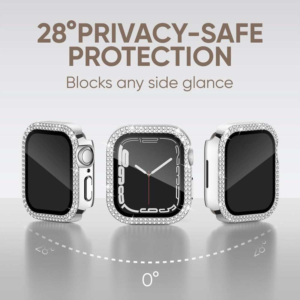 Mega Good Apple Smartwatch Universel Cover with Screen Protector in Rhinestone and Glass - Multicolor#serie_8