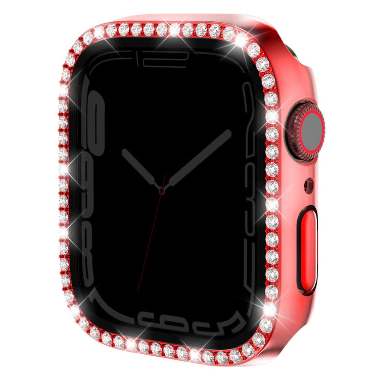 Incredibly Good Apple Smartwatch Universel Cover with Screen Protector in Rhinestone and Glass - Red#serie_4