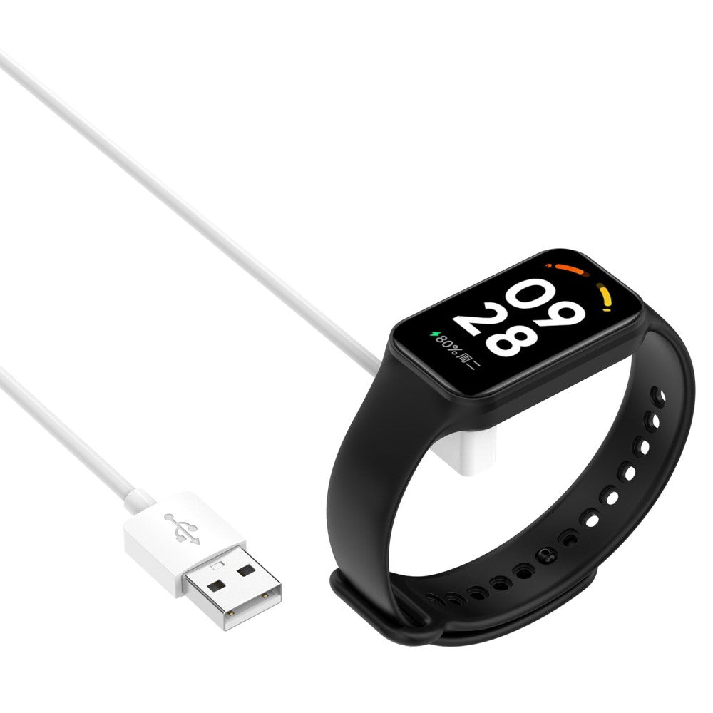 100cm Magnetisk USB Opladningskabel passer til Xiaomi Smartwatch - Hvid#serie_2
