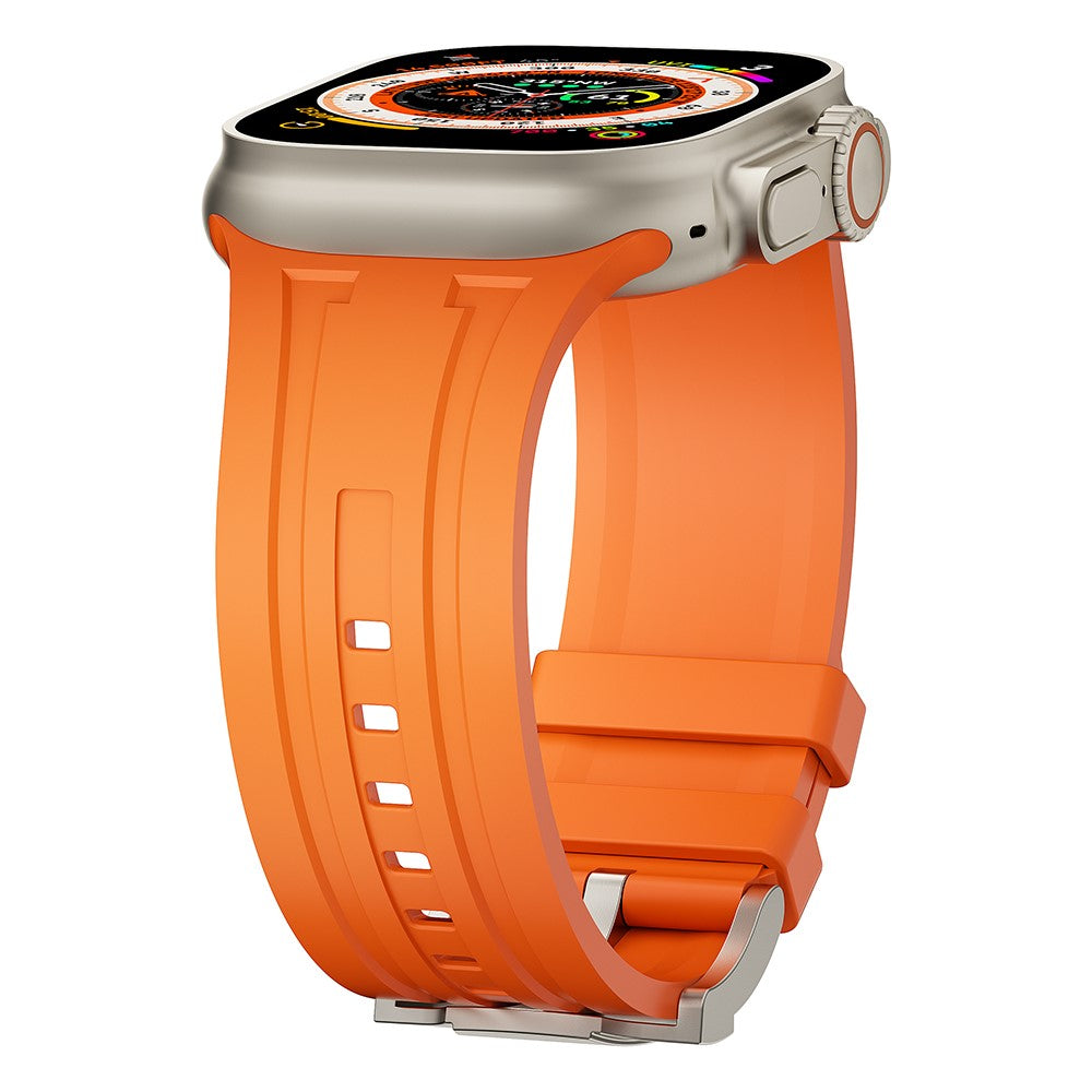 Alle Tiders Silikone Universal Rem passer til Apple Smartwatch - Orange#serie_1