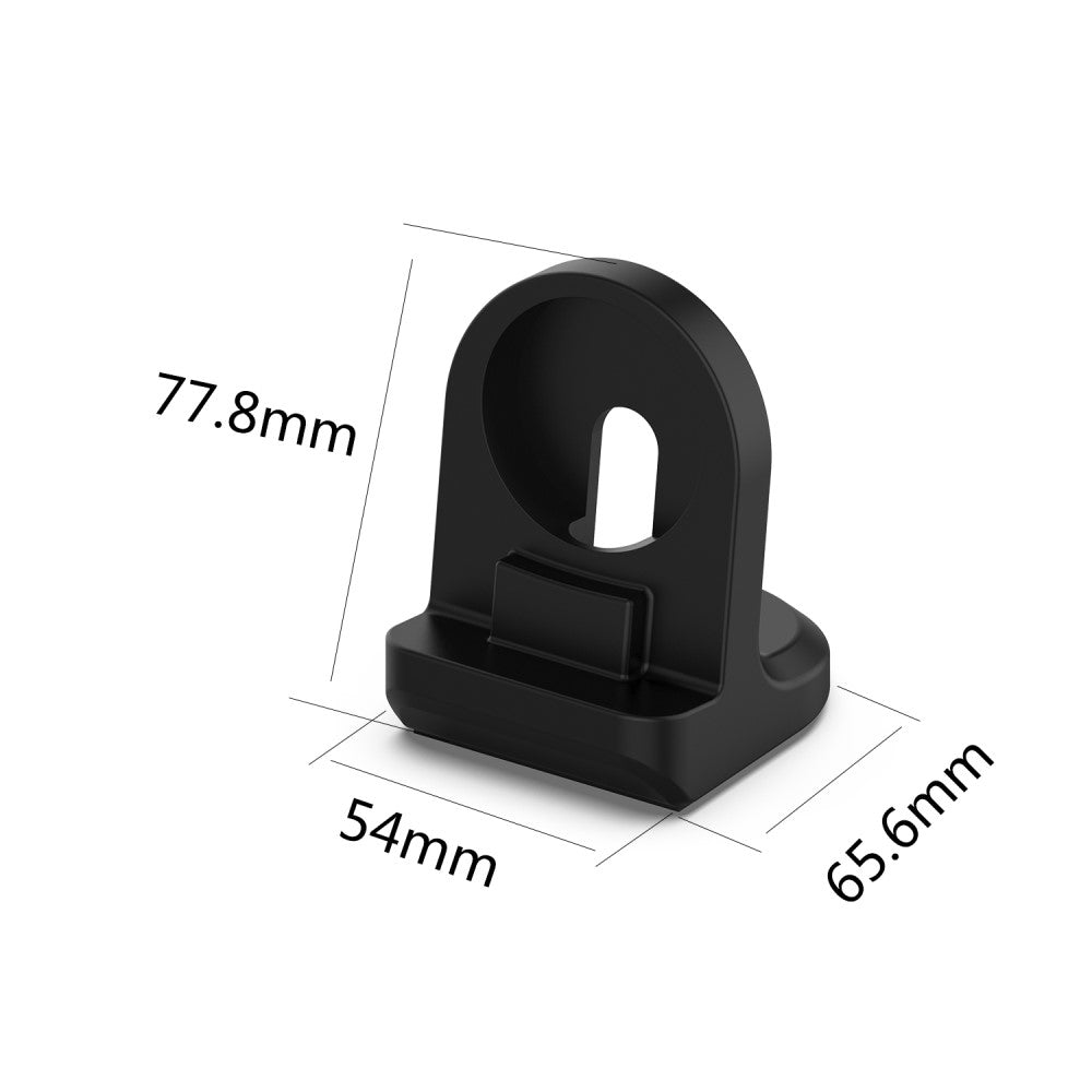 For Honor Watch GS4 / GS3 / Watch 4 Charger Holder Silicone Stand Charging Base (No Cable) - Black#serie_1