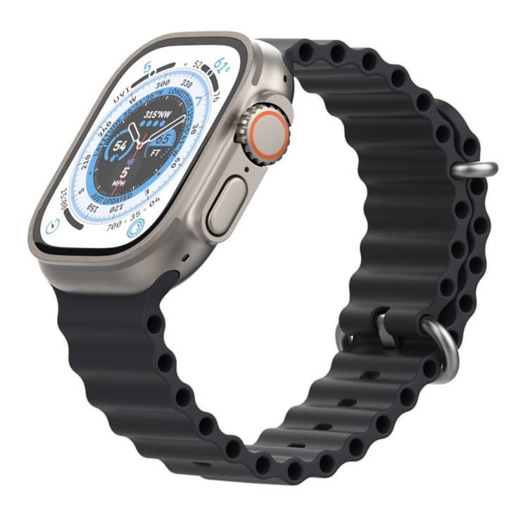 Remarkably Tough Apple Smartwatch Silicone Universel Strap - Black#serie_2