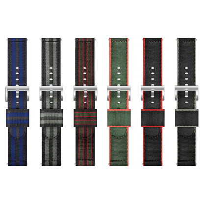 Fortrinligt Nylon Rem passer til 24mm - Grøn#serie_bfwu104j
