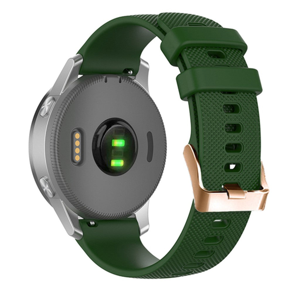 Pænt Silikone Universal Rem passer til Smartwatch - Grøn#serie_7
