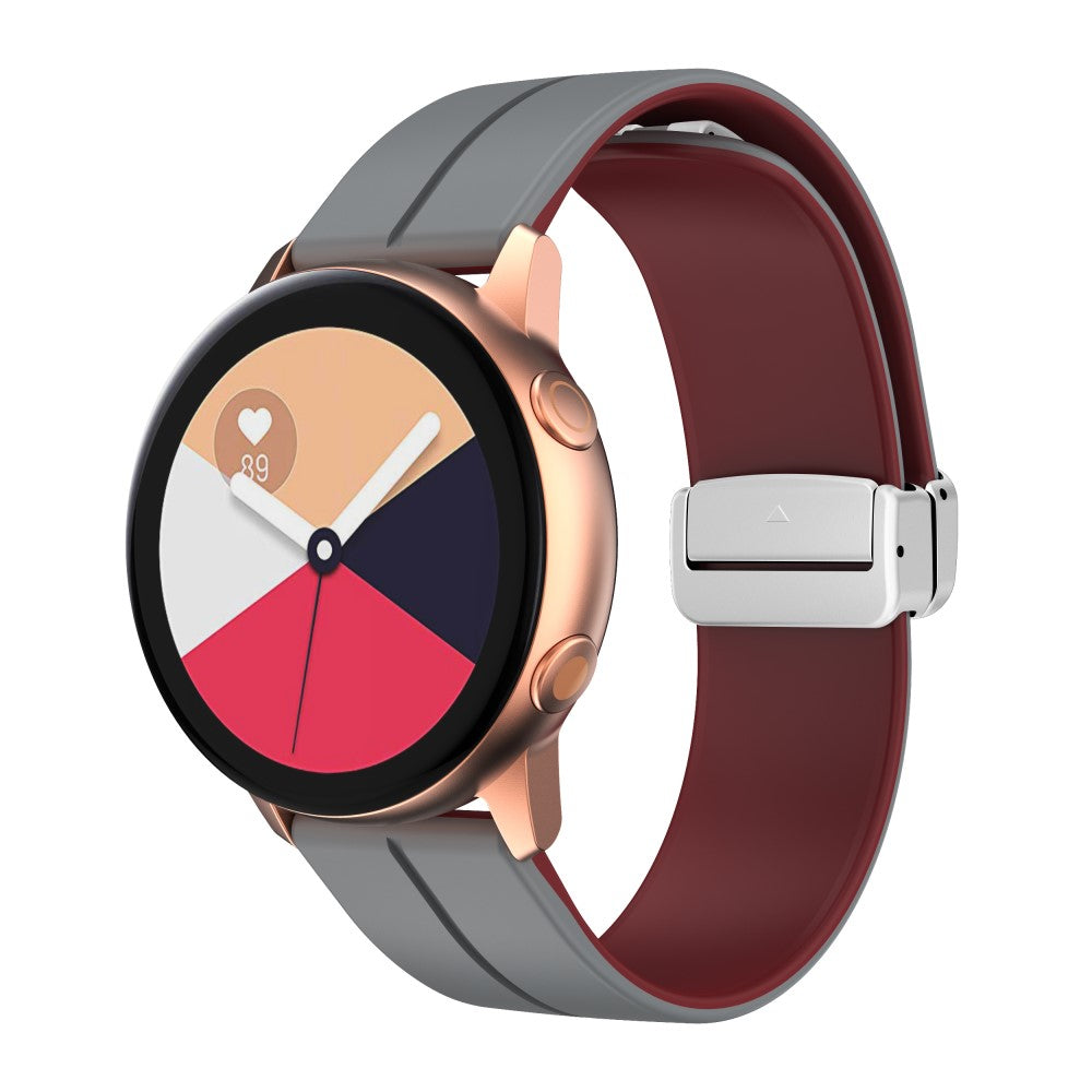 Udsøgt Silikone Universal Rem passer til Smartwatch - Sølv#serie_1