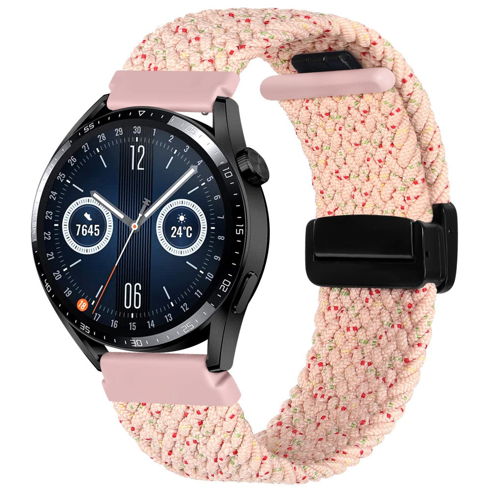 Super Pænt Nylon Universal Rem passer til Smartwatch - Pink#serie_11