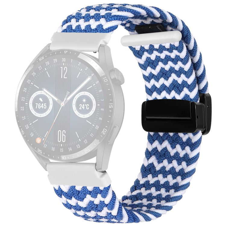 Super Pænt Nylon Universal Rem passer til Smartwatch - Blå#serie_2